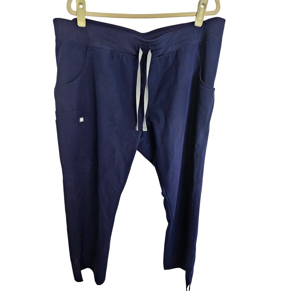 Figs Womens Kade Scrub Pants Sz XXL Nurse Uniform Doctor Clinic Drawstring Waist